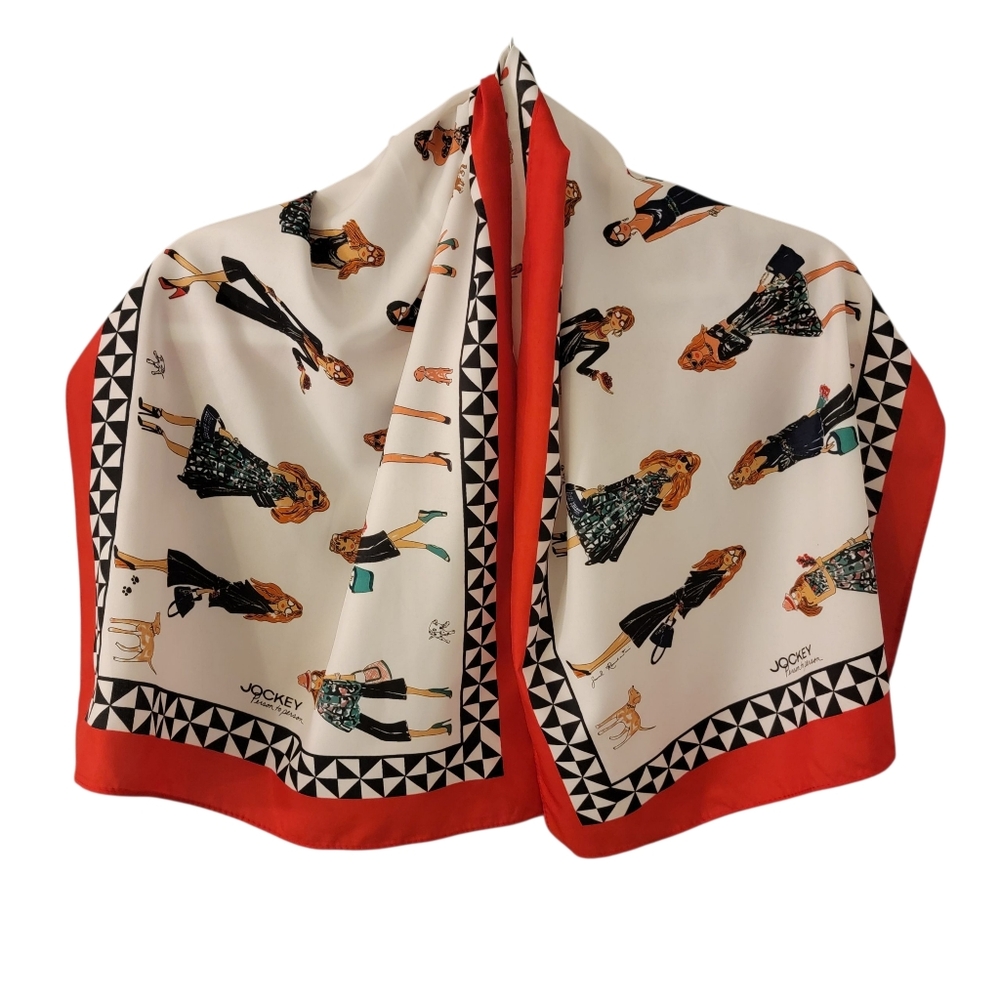 JOCKEY Scarf Person To Person Fashion Womens Sketch Design